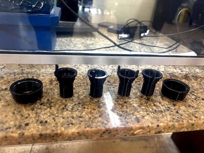 Peças de reposição impressas em 3D, prontas na bancada da Teckno